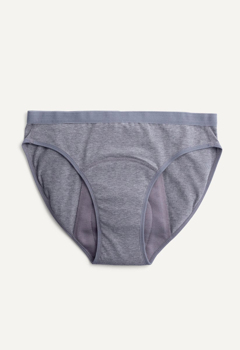 Period Underwear - Bikini - Heavy flow - Grey