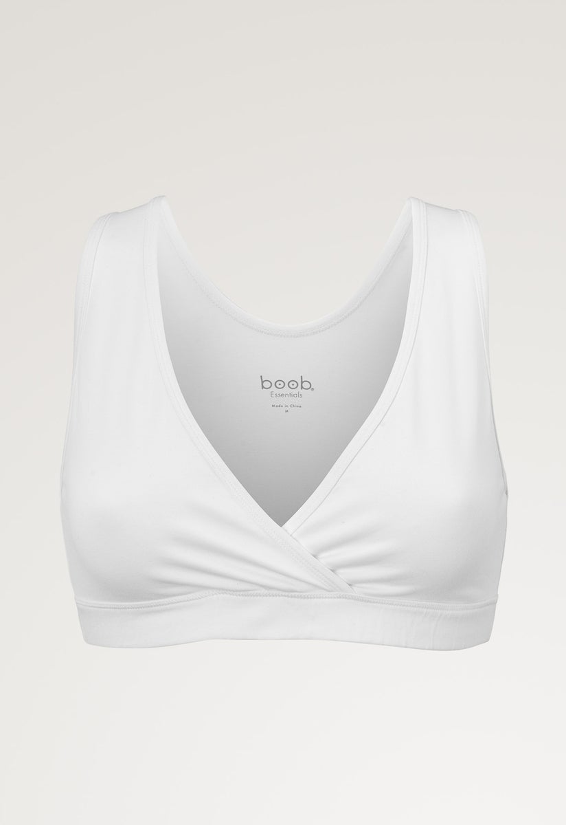 Essential maternity and nursing bra - White