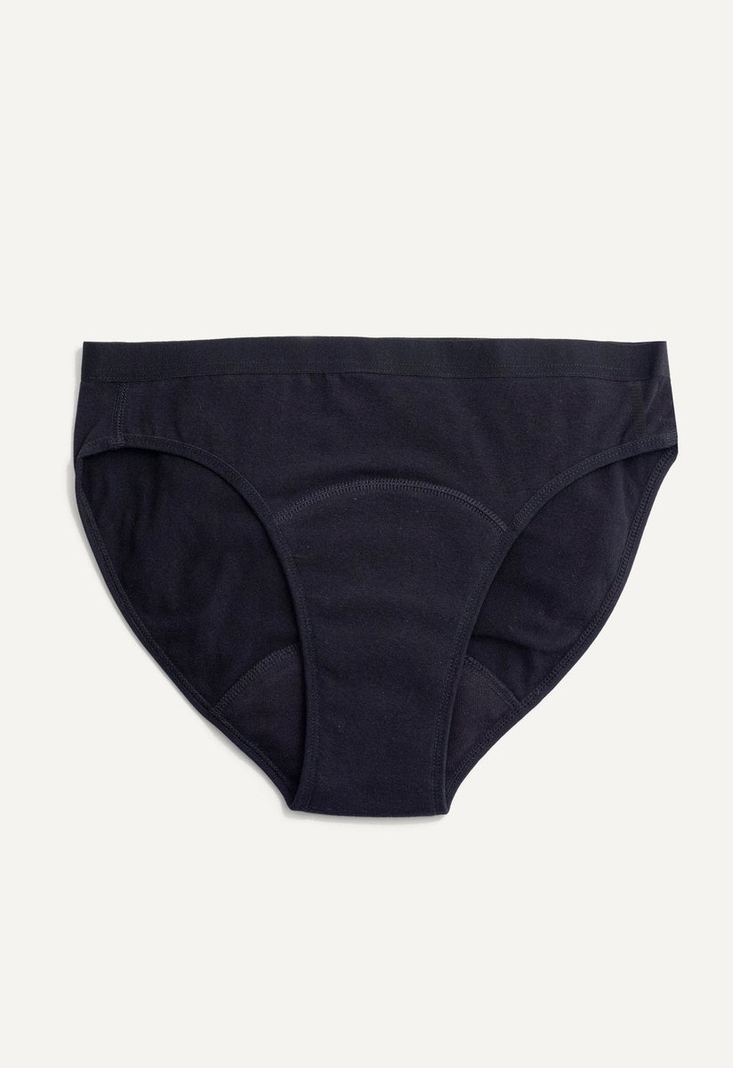 Period Underwear - Bikini - Medium flow - Black