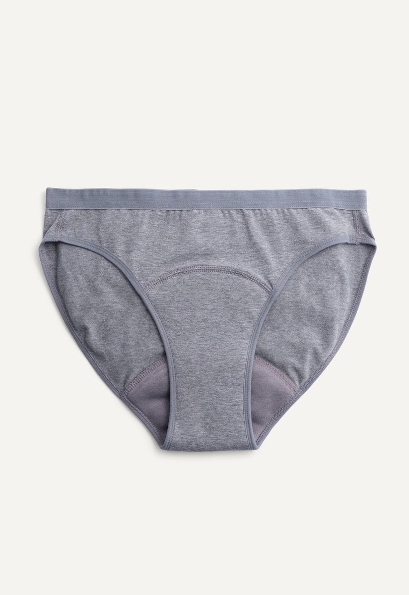 Period Underwear - Bikini - Medium flow - Grey