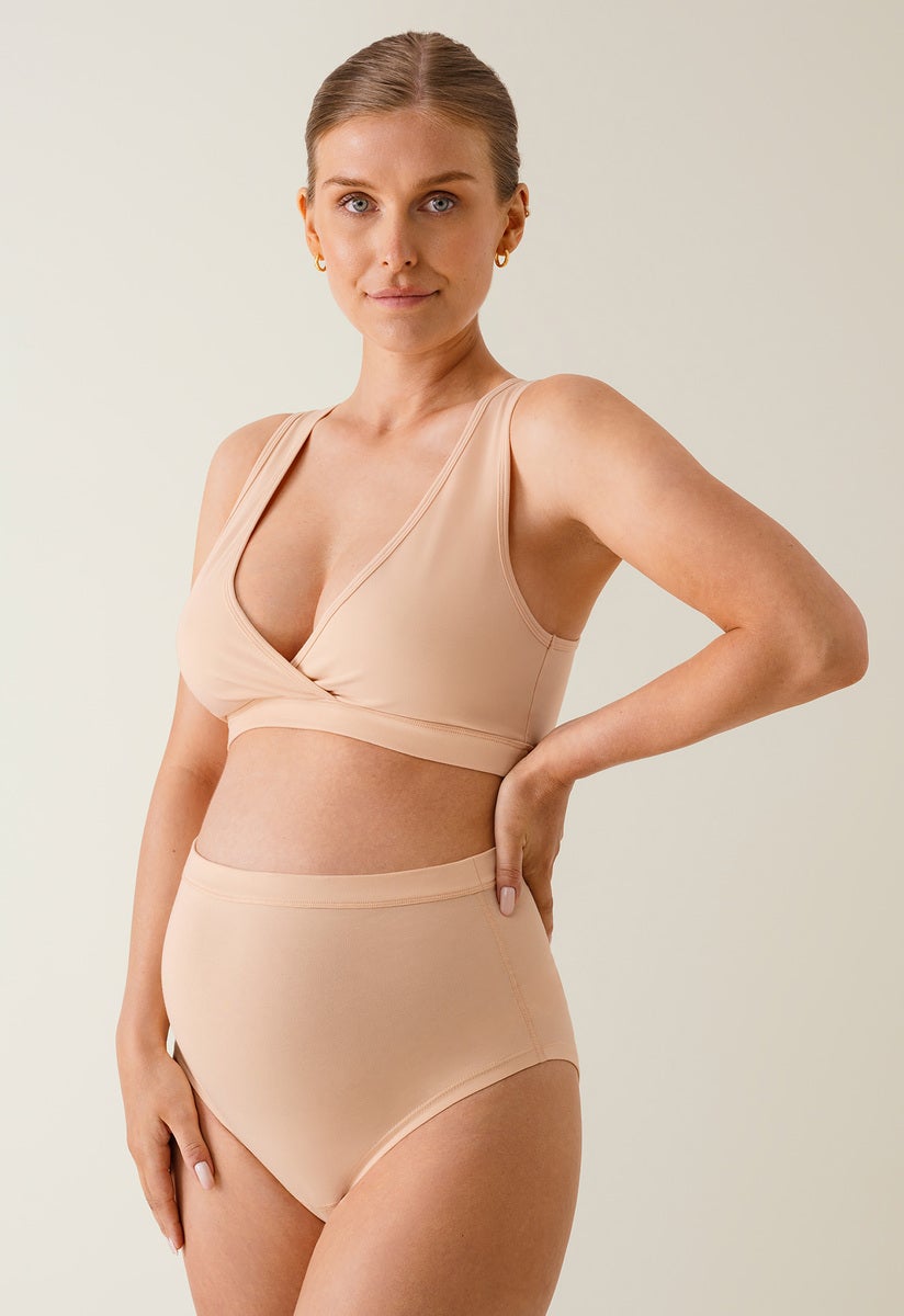 Essential maternity and nursing bra - Beige/Apricot