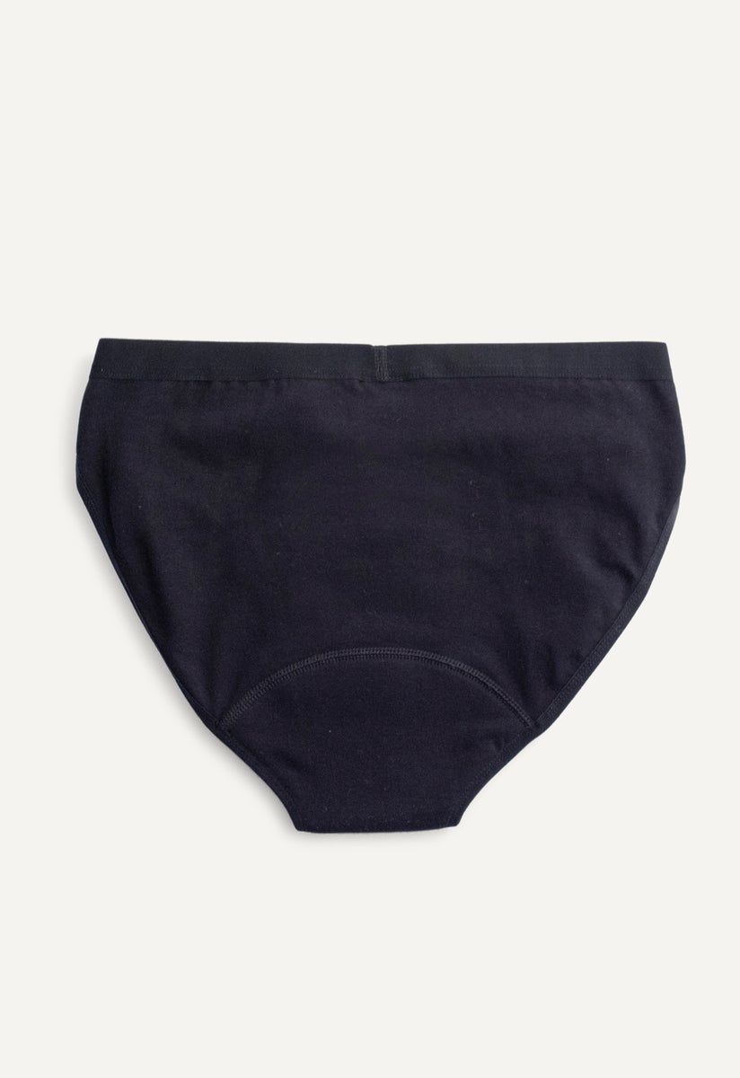 Period Underwear - Bikini - Light flow - Black