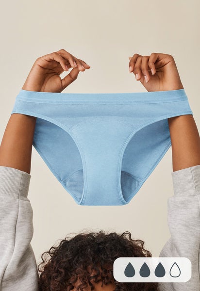 Period Underwear for girls - Medium flow - Light Blue - XS