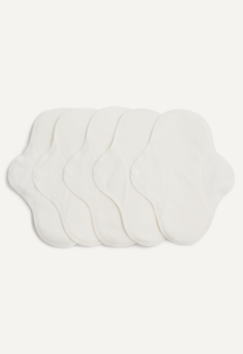 Reusable Sanitary Pads with fast absorption - White