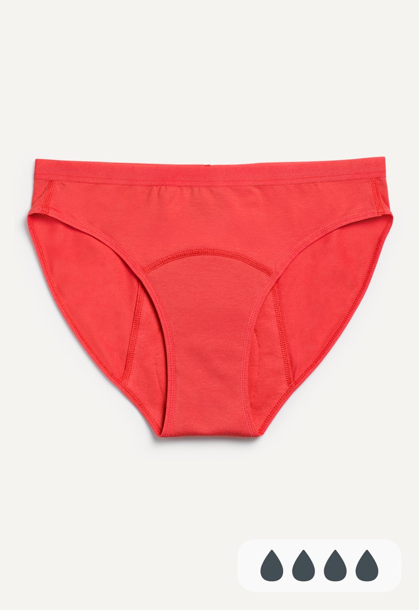 Period Underwear for girls - Heavy flow - Bright Red