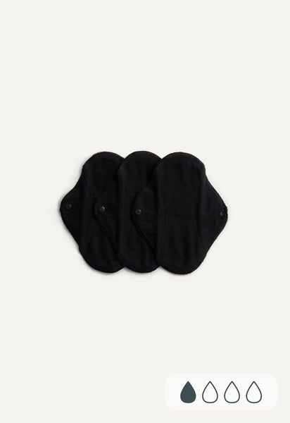 Reusable Panty Liners - Classic - Black