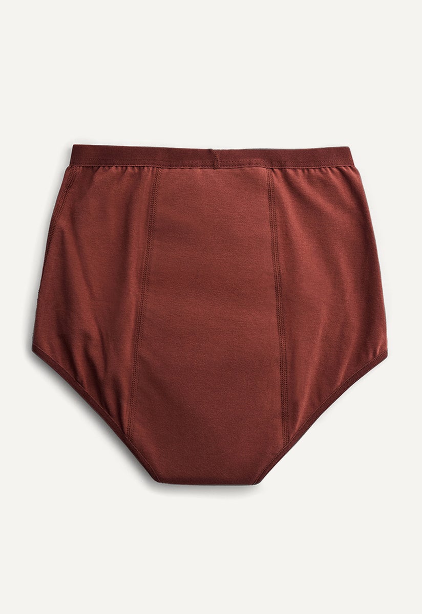 Periodenunterwäsche - High waist - Saugstärke Medium - Dunkelrot