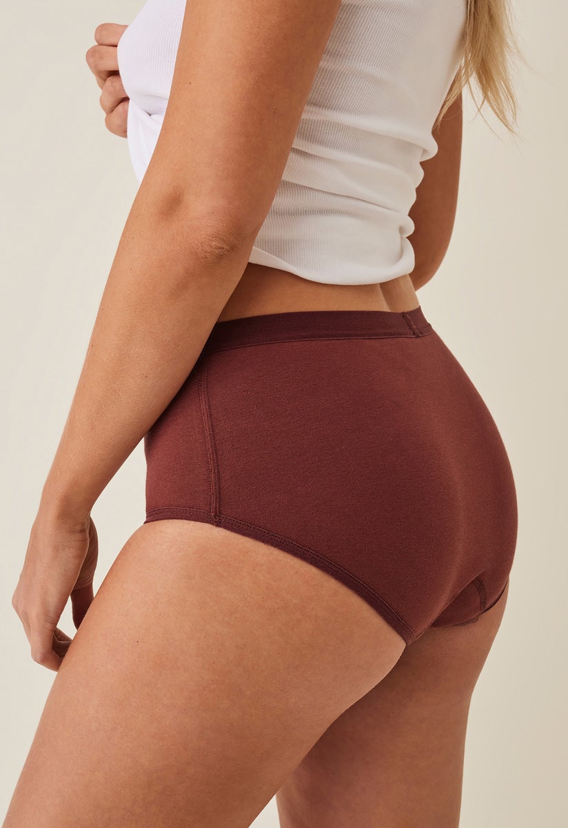 Period Underwear - Hipster - Medium flow - Dark Red