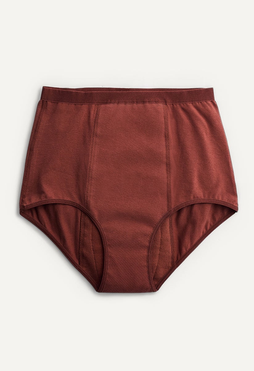 Periodenunterwäsche - High waist - Saugstärke Medium - Dunkelrot