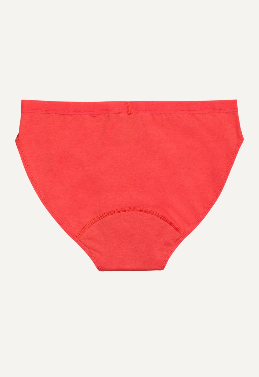 Period Underwear for girls - Medium flow - Bright Red