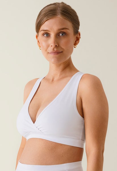 Essential maternity and nursing bra - White