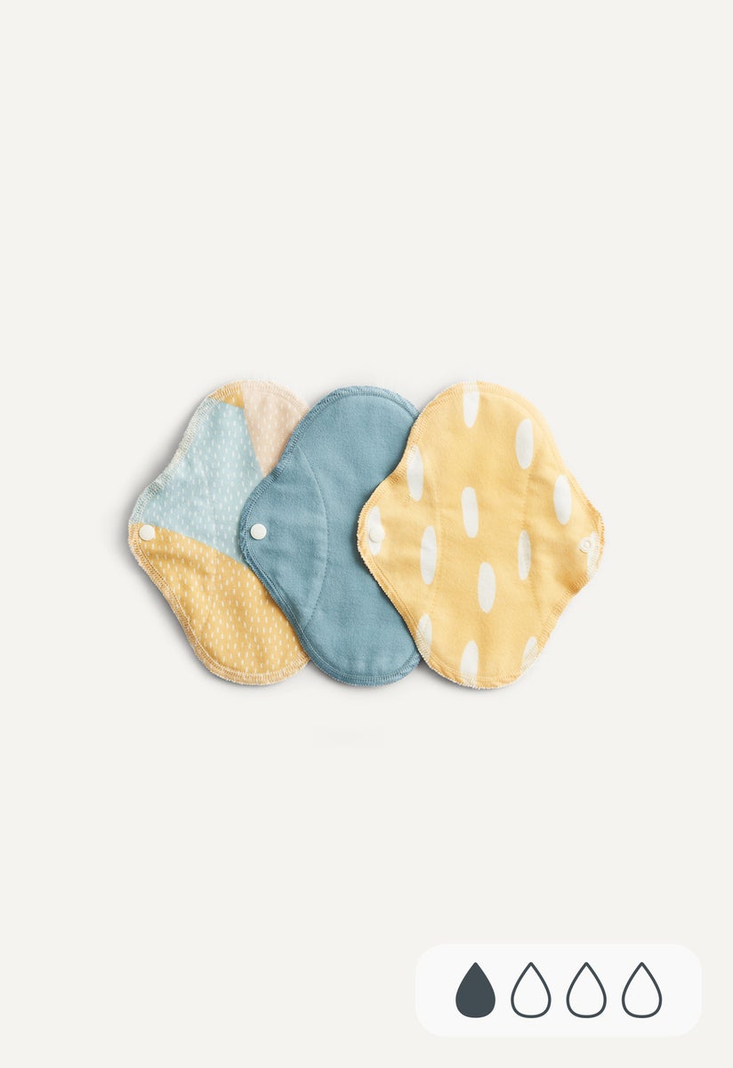 Reusable Panty Liners - Classic - Blue Sprinkle