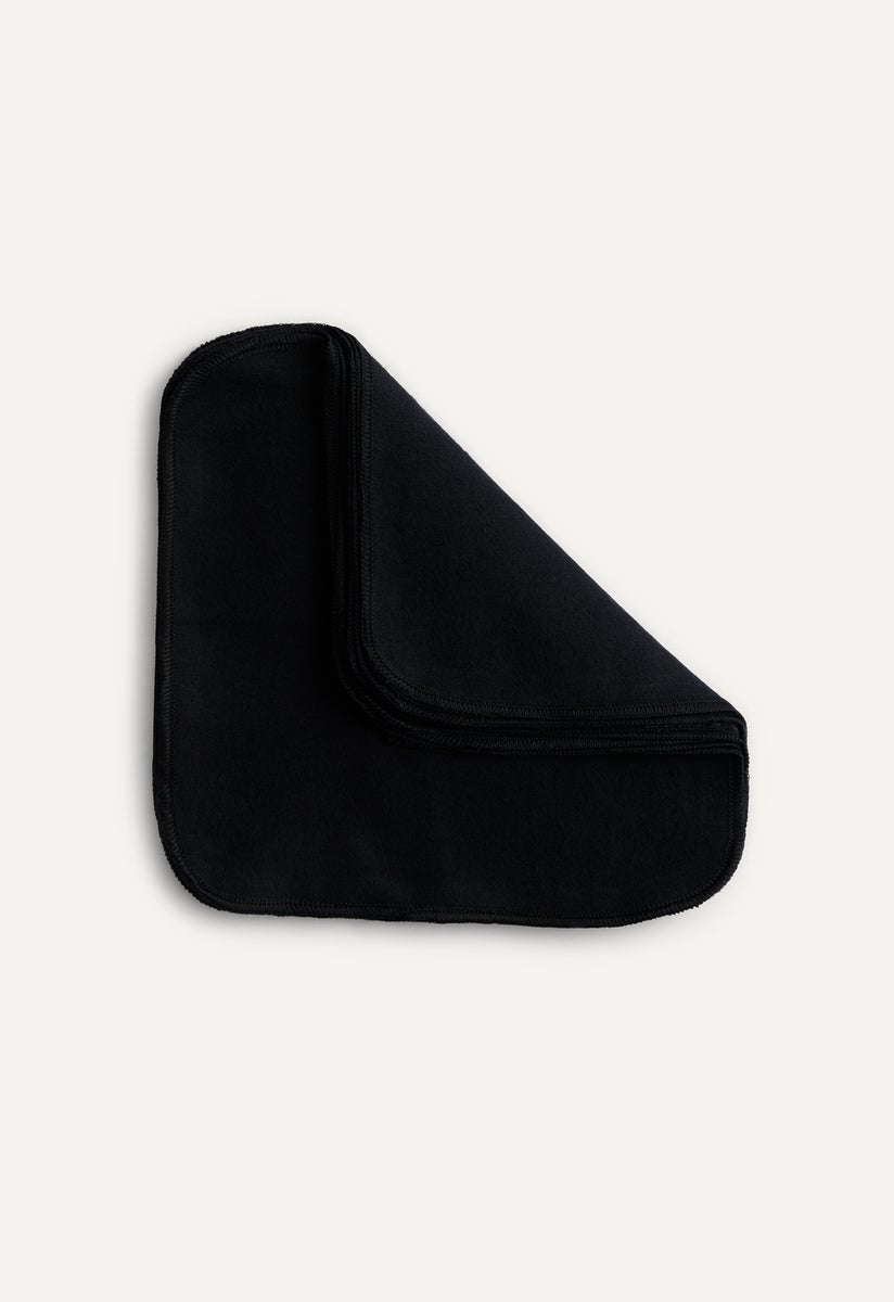 Reusable Cloth Wipes - Black