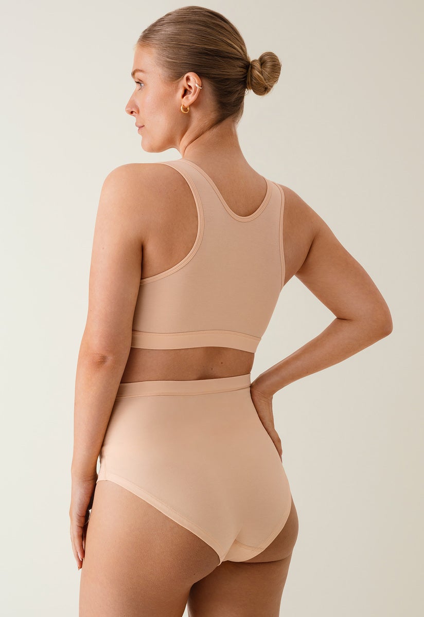 Essential maternity and nursing bra - Beige/Apricot