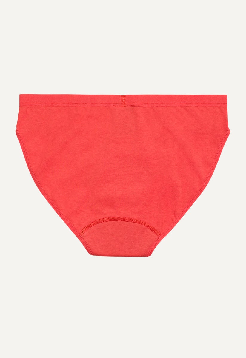 Period Underwear for girls - Light flow - Bright Red