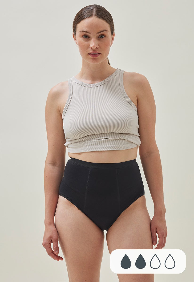 Period Underwear - High waist - Light flow - Black