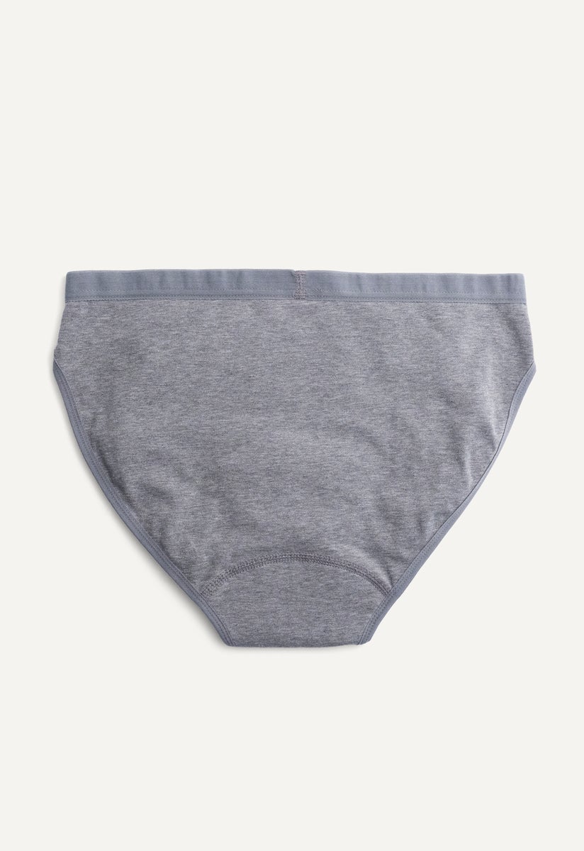 Period Underwear - Bikini - Light flow - Grey