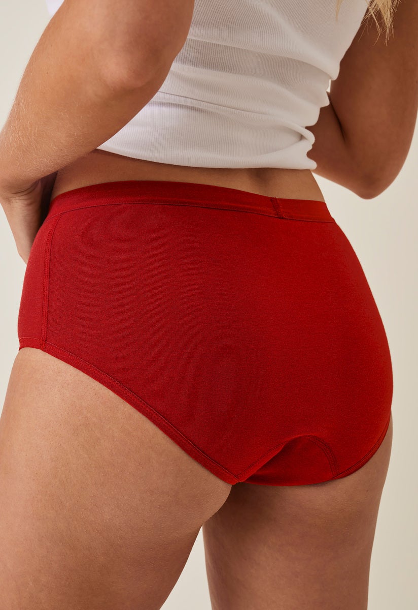 Period Underwear - Hipster - Medium flow - Red