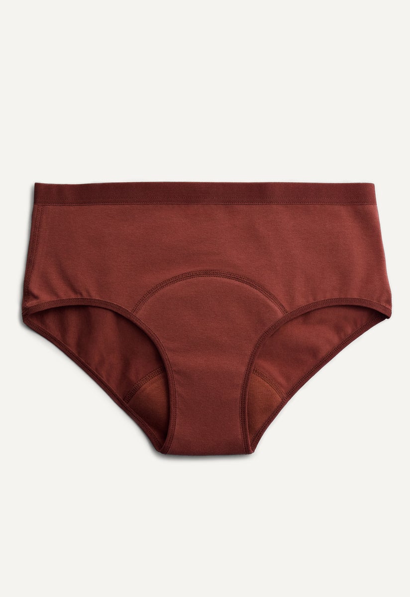 Period Underwear - Hipster - Light flow - Dark Red