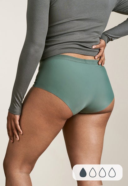 Period Underwear - Hipster Seamless - Lightest flow - Green