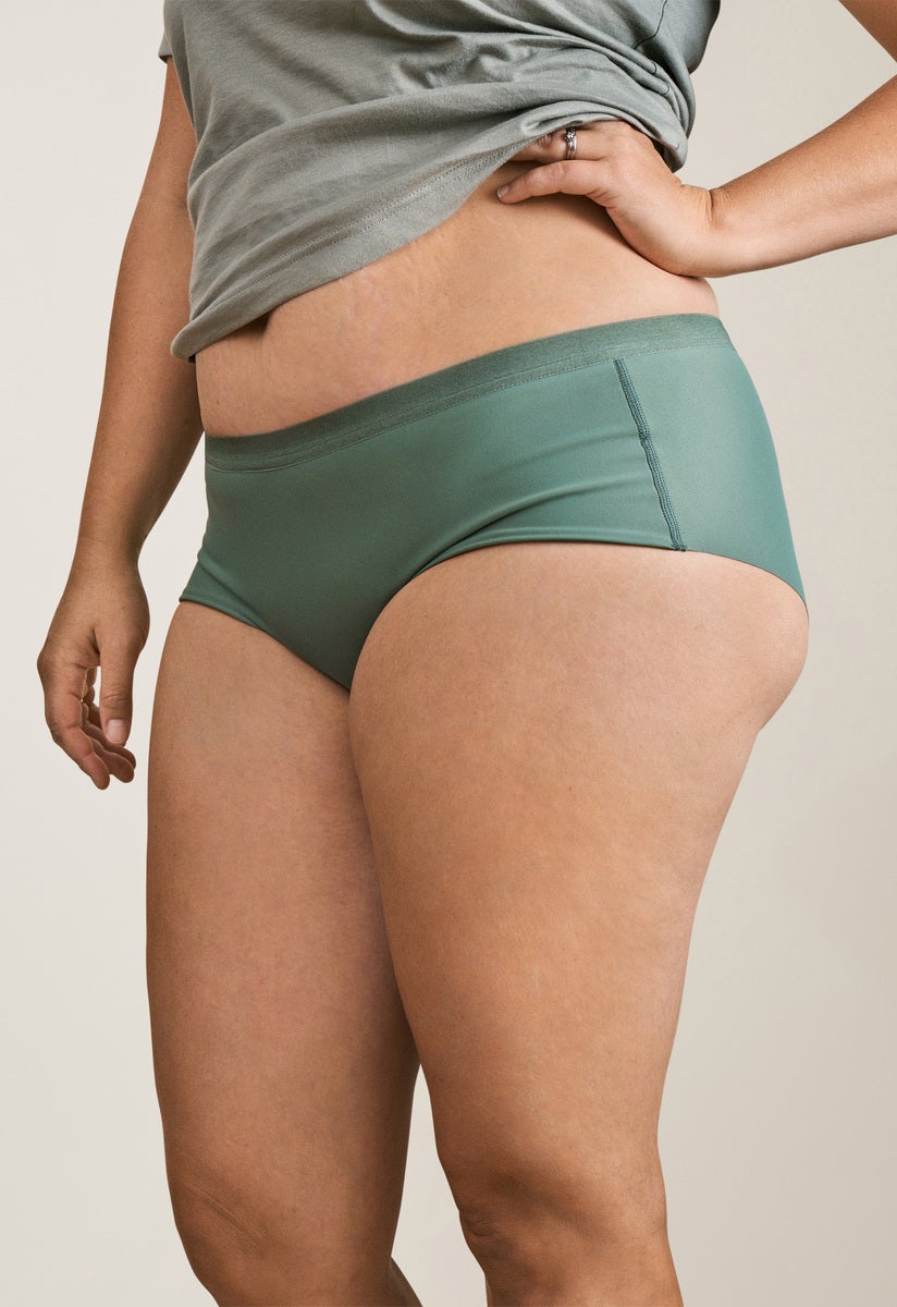 Period Underwear - Hipster Seamless - Lightest flow - Green