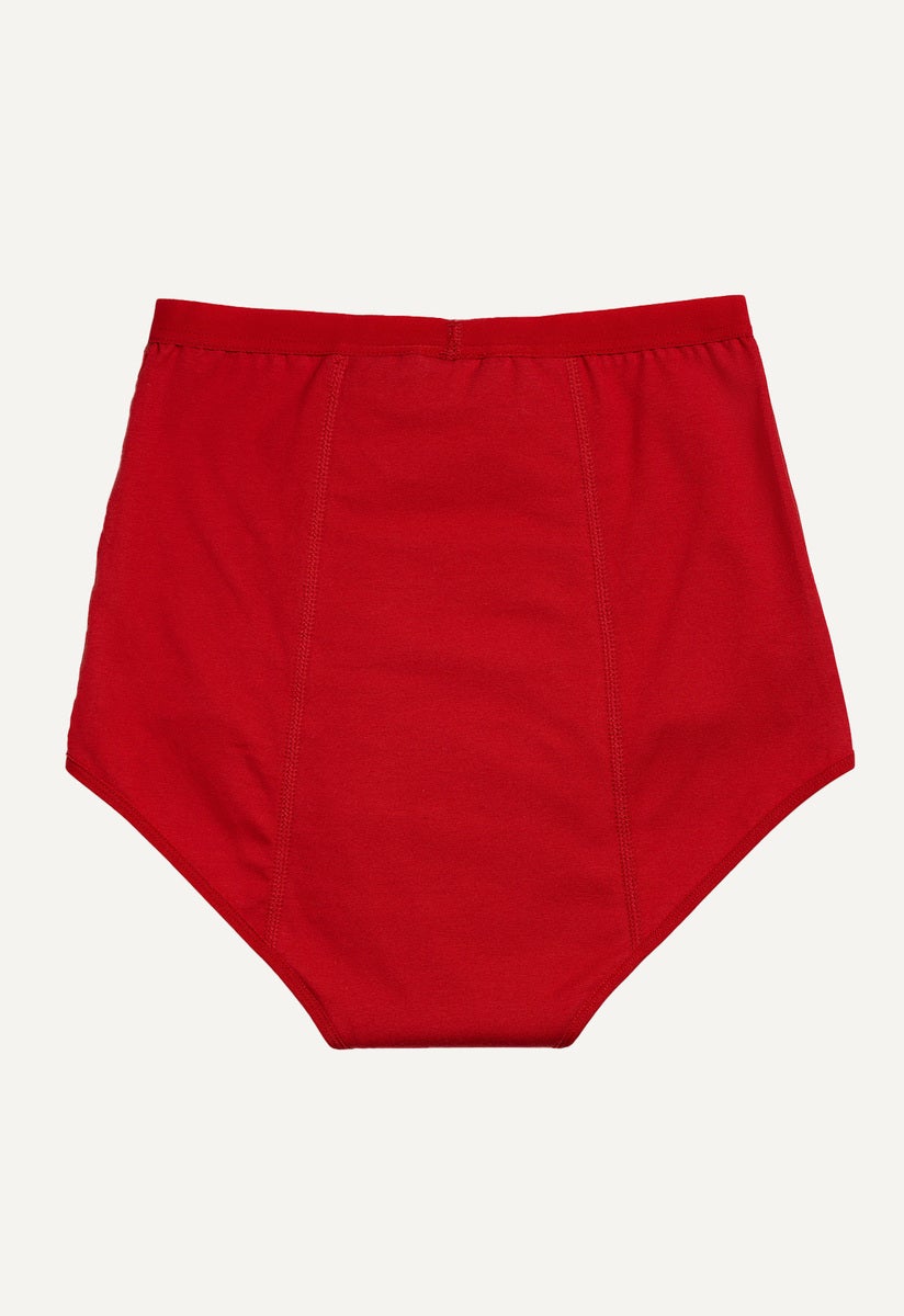 Period Underwear - High waist - Heavy flow - Red